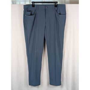 Lululemon ABC Slim Fit 5 Pocket Warpstreme Pants Blue Men's Size 38